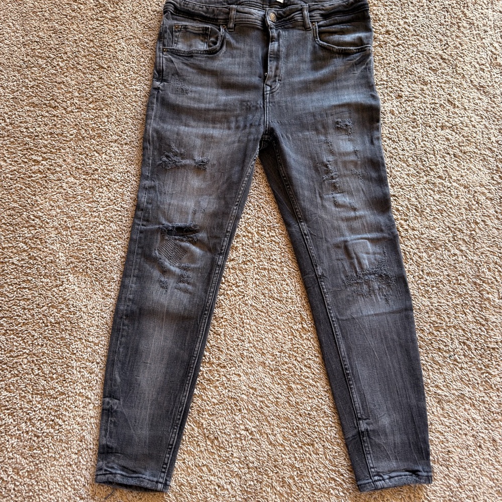 Zara Men's Gray Skinny Jeans